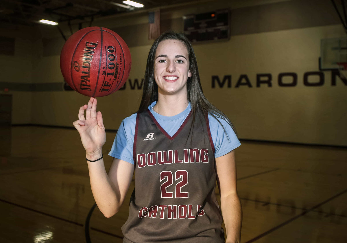 West Des Moines Dowling Catholic's Caitlin Clark is one of the top sophomore basketball players in the country. The 5-11 guard averaged 15.3 points and four assists per game as a freshman. Bryon Houlgrave / Des Moines Register