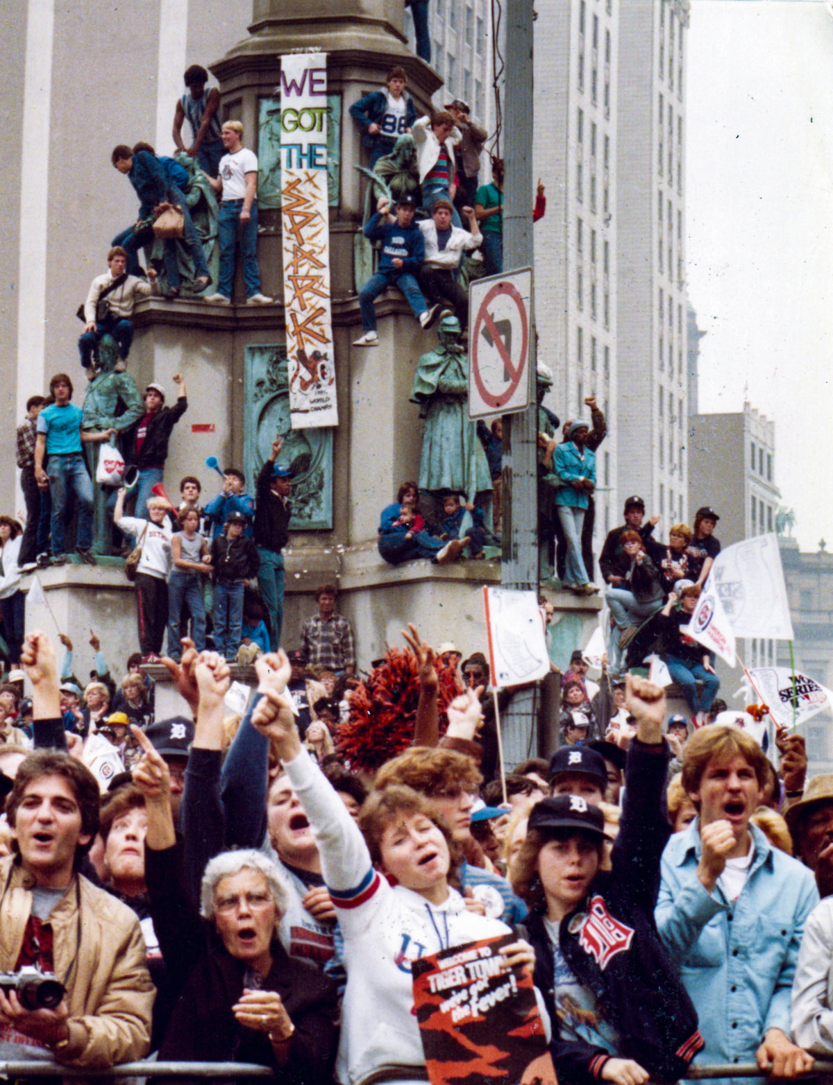 Detroit Tigers 1984 World Series fans. Detroit Free Press