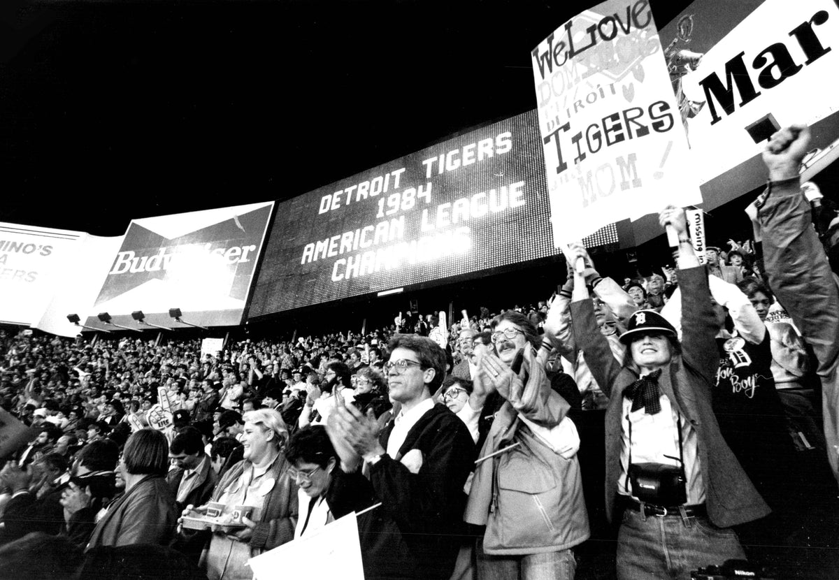 Detroit Tigers 1984 World Series. Detroit Free Press