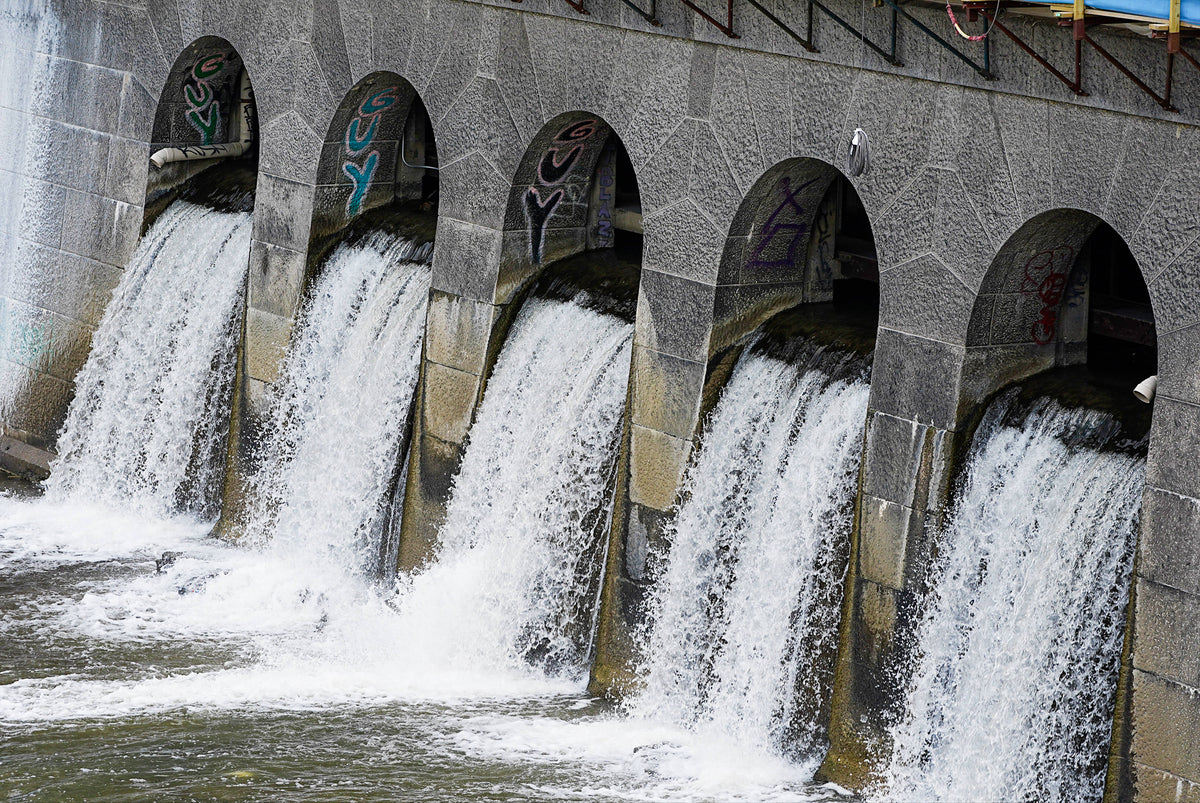 Water flows out of the aqueduct in downtown Rochester. The aqueduct once carried Erie Canal boats over the Genesee River. After the canal was rerouted, the aqueduct became part of Rochester’s subway system, which operated from 1927 to 1956. Tina MacIntyre-Yee / Democrat and Chronicle