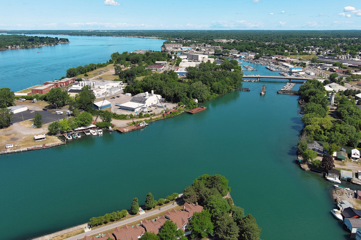 The Erie Canal’s western end is in Tonawanda where the Niagara River meets the Tonawanda Creek. The western end used to be in Buffalo where Canalside is now located. Tina MacIntyre-Yee / Democrat and Chronicle