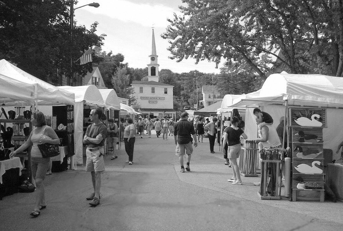 2016 Annual Fine Arts and Craft Fair on Main Street organized by the Meredith Chamber of Commerce. The first Fair was in 1979. Karen Thorndike