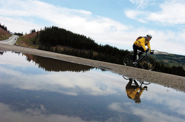 A biker descends from Fremont Pass into Breckenridge on the final day of the tour.  Photos by Meg Loucks, The Denver Post