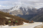 Riders encounter snow on the ride up and over Independence Pass in 2009.
