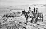 Riders on horseback overlooking MacFarland Ranch in Indian Springs, circa 1935. Courtesy BCMHA Archives, 2.0110