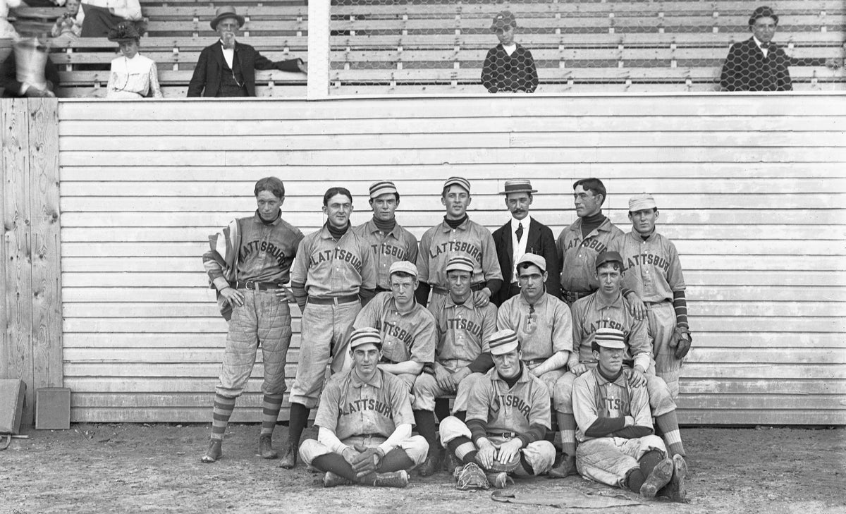 The Plattsburgh semi-pro baseball team, circa 1907. Courtesy Clinton County Historical Museum