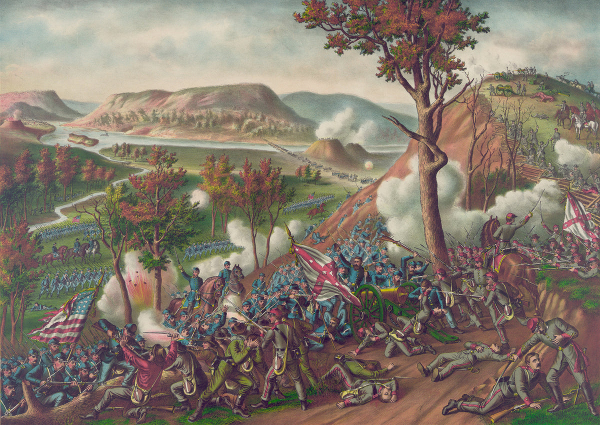 The Battle of Missionary Ridge was a key victory in routing the rebels from Chattanooga. Courtesy Library of Congress, Prints & Photographs Division, LC-DIG-pga-01854