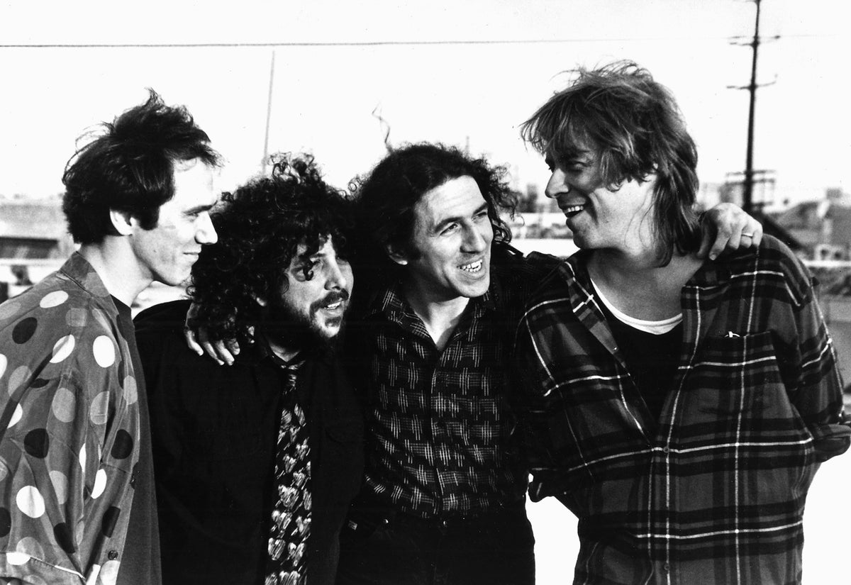 The band 'NRBQ', left to right: Johnny Spampinato, Tom Ardolino, Joey Spampinato and Terry Adams. Courtesy David Dorn