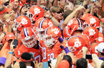 Clemson football players prepare to run down The Hill before the start of the game against Wofford. Nathan Gray / Anderson Independent Mail