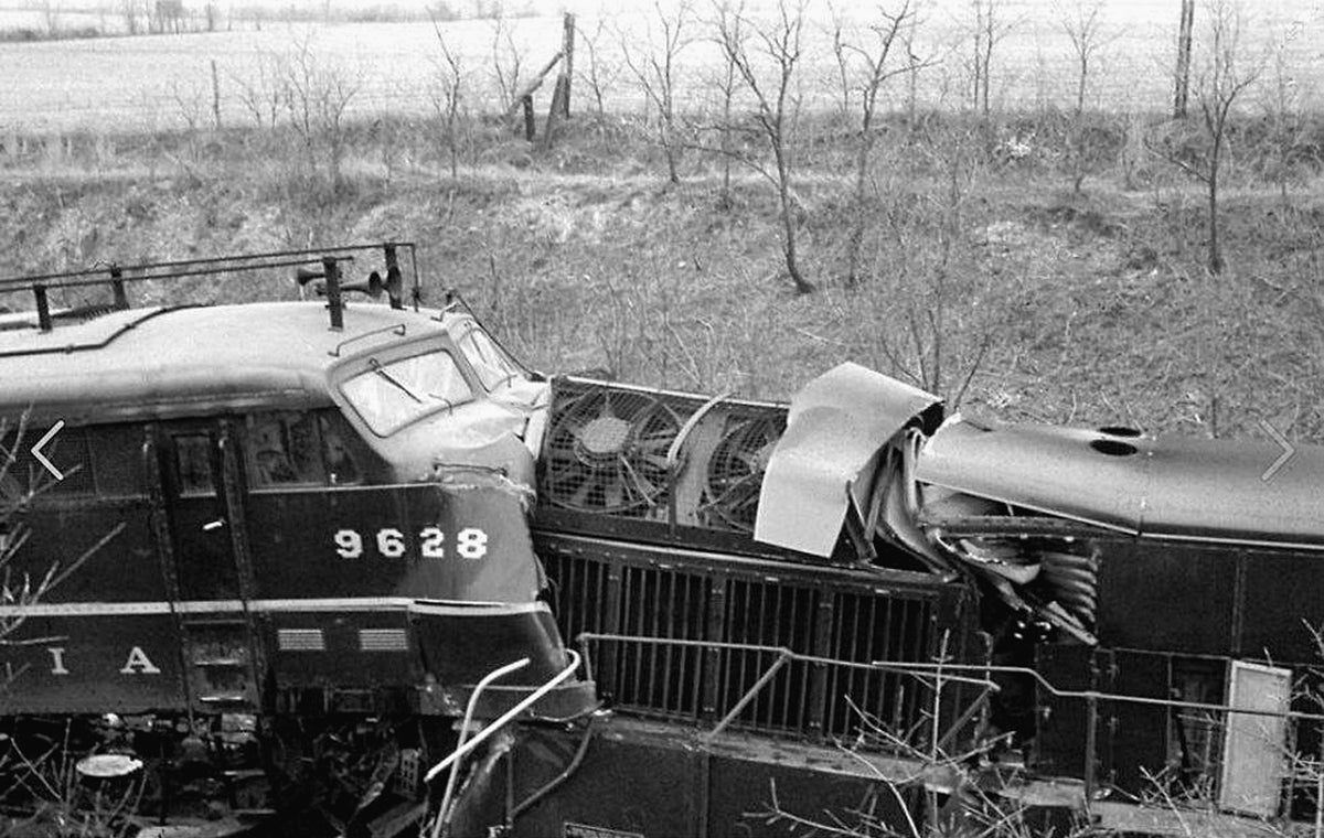 Baltimore & Ohio Railroad Train wreck near West Cumbo switching station, Berkeley County, January 1, 1957. Capt. Scott W. Stroop Retired Martinsburg Fire Department