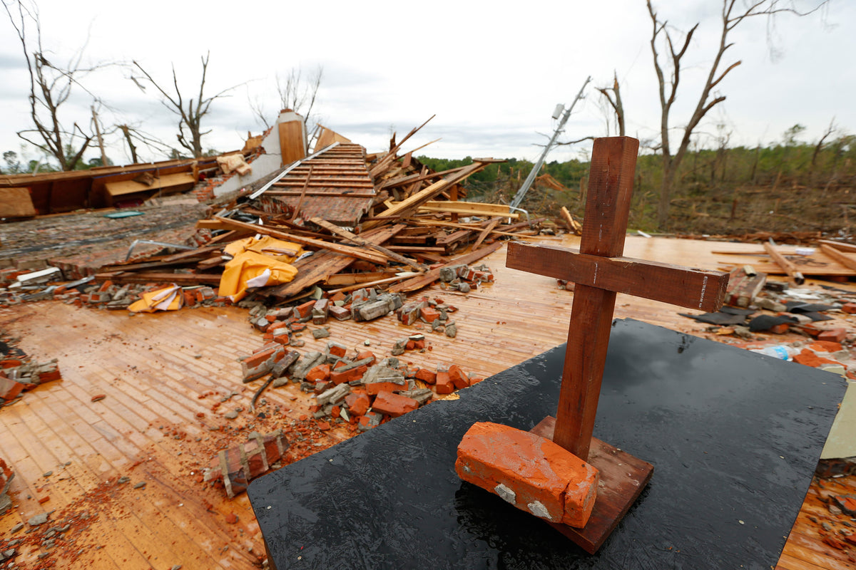 31 Miles of Destruction: The Aftermath of a Tornado that Ripped Through Northeast Mississippi