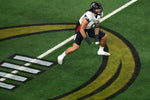 Cincinnati Bearcats linebacker Darrian Beavers (0) reacts to a tackle for loss in the third quarter during the College Football Playoff semifinal game at the 86th Cotton Bowl Classic, Friday, Dec. 31, 2021, at AT&T Stadium in Arlington, Texas. The Alabama Crimson Tide defeated the Cincinnati Bearcats, 27-6. Kareem Elgazzar / The Enquirer