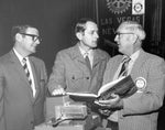 Past President Mark Mielke and member John Cahlan attending a Rotary event, 1970. Courtesy Rotary Club of Las Vegas