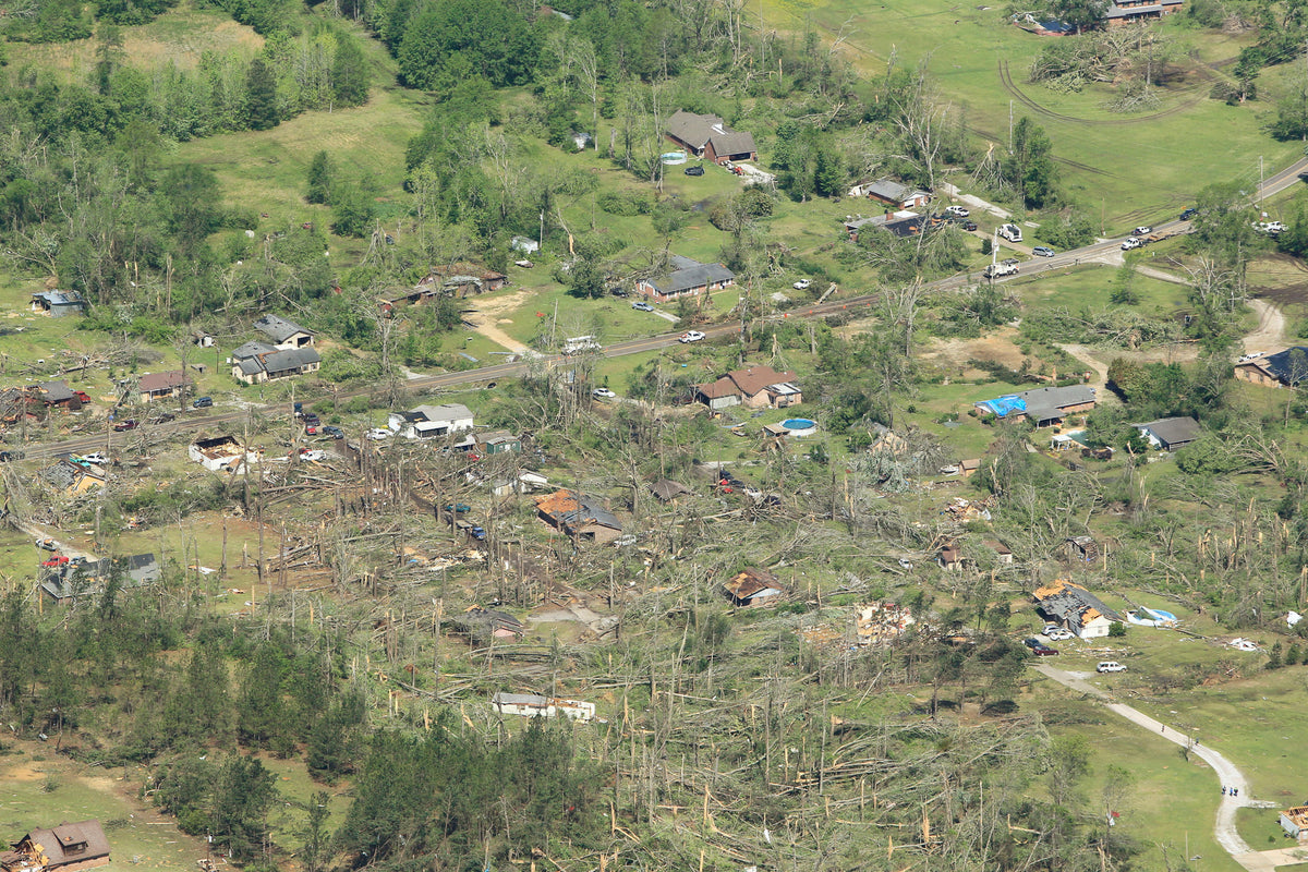 31 Miles of Destruction: The Aftermath of a Tornado that Ripped Through Northeast Mississippi