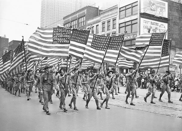 Boy scouts, ROTC units, American Legion units, and Spanish-American War veterans were among the participants in Detroit’s 1940 Memorial Day parade. The Detroit News