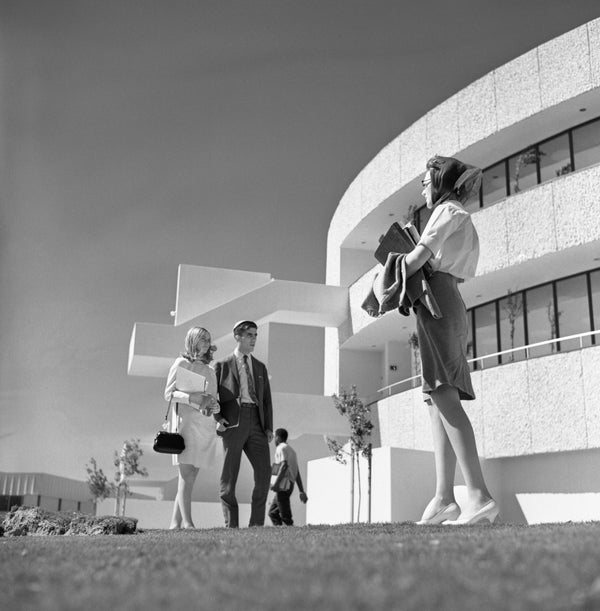 Students in front of the library at Nevada Southern University, on Maryland Parkway between Flamingo Road and Tropicana Avenue, 1967. The school was called University of Nevada, Southern Division from 1957 to 1965, Nevada Southern University from 1965 to 1969 and finally University of Nevada, Las Vegas (or UNLV) from 1969 forward.Courtesy Las Vegas Review-Journal