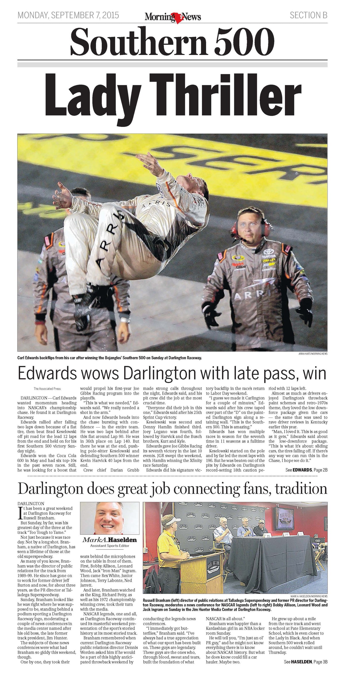 Southern 500: 70 Years of Thrills and Chills, Drama and Dents at Darlington Raceway
