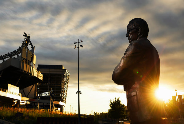 A statue of Pat Bowlen stands in front of Broncos Stadium at Mile High. The owner of the most successful franchise in Colorado sports history, Bowlen died at age 75, after a lengthy battle with Alzheimer’s Disease. RJ Sangosti / The Denver Post