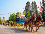 Dignitaries and Cheyenne Frontier Days PR Committee members ride in the Grand Parade in downtown Cheyenne on July 24, 2021. Rhianna Gelhart / for the Wyoming Tribune Eagle