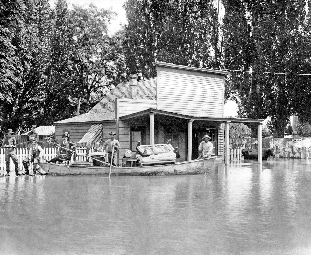 Flood of 1894 in Lewiston. Courtesy Lewiston Tribune