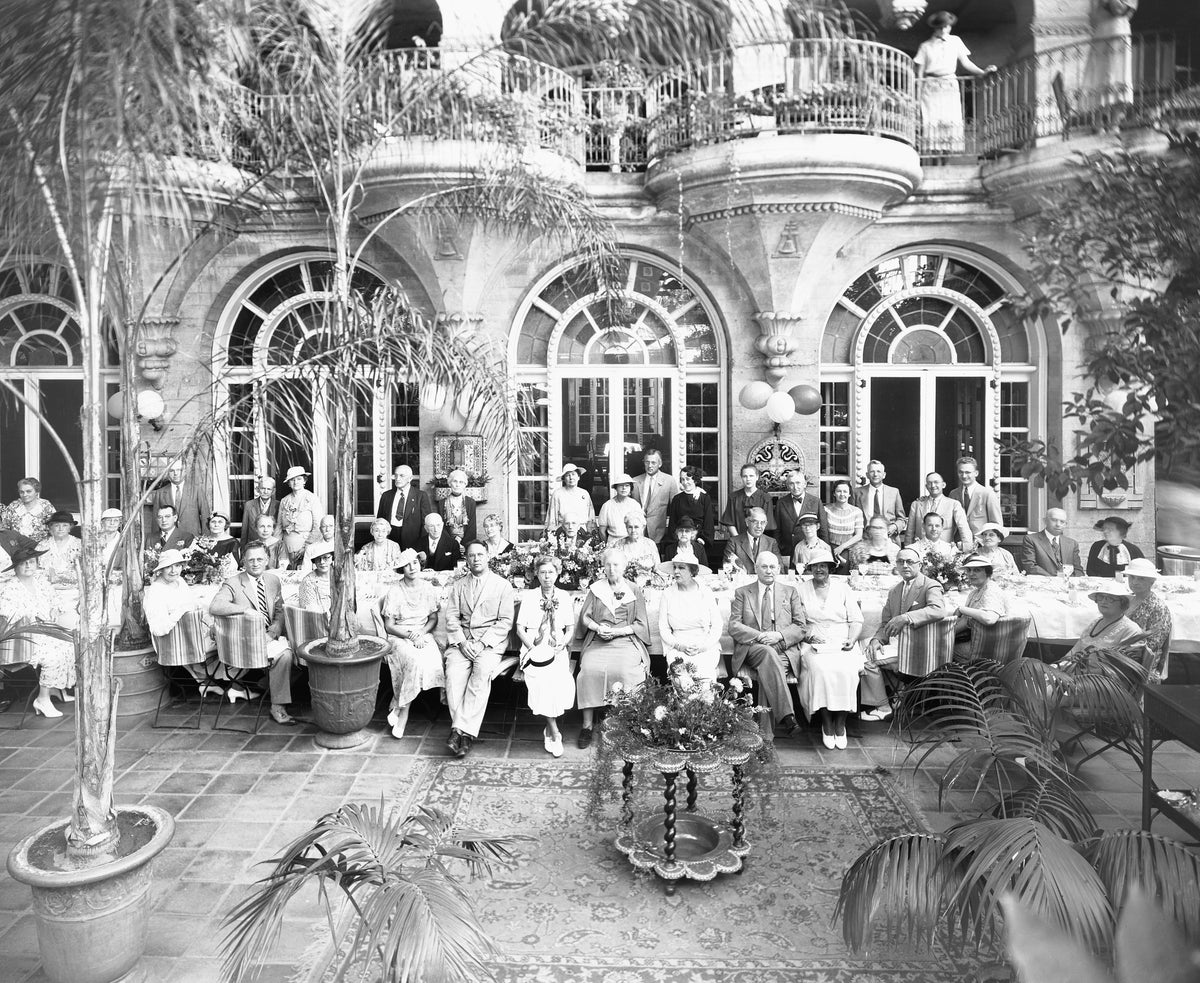 Mr. Sessions’ birthday party at the Mission Inn, circa 1939. Courtesy Avery E. Field photographs (MS 146). Special Collections & University Archives, University of California, Riverside
