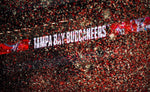 Confetti falls all around Raymond James Stadium as the Bucs celebrate their 31-9 win over the Chiefs in Super Bowl 55. TAMPA BAY TIMES / ARIELLE BADER