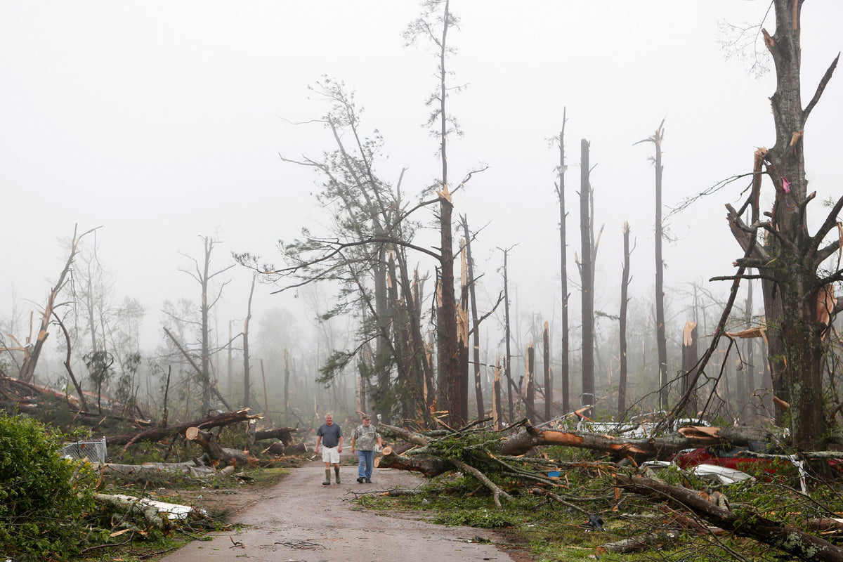 31 Miles of Destruction: The Aftermath of a Tornado that Ripped Through Northeast Mississippi