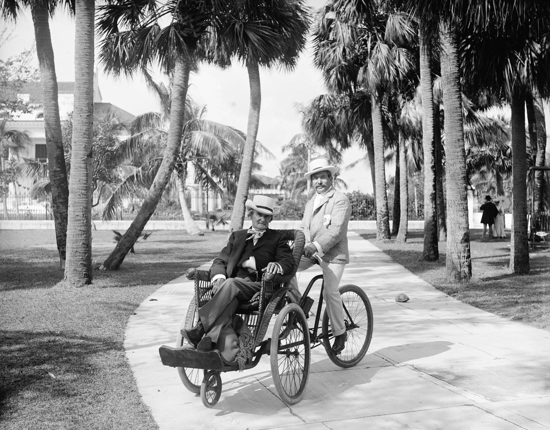 Joe Jefferson, a famous stage actor of the day, in Palm Beach, circa 1904. Courtesy Library of Congress / #LC-DIG-DET-4A11874