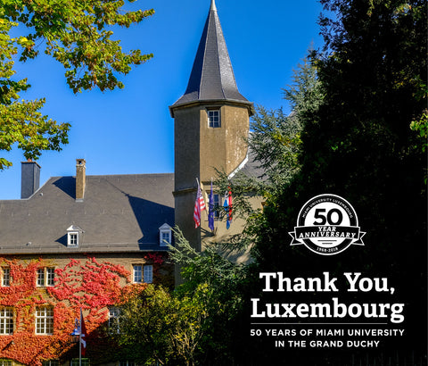 Thank You, Luxembourg: 50 Years of Miami University in the Grand Duchy Cover