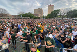 Thousands of Baylor fans turned out to line Austin Avenue to cheer and celebrate the Bears’ 2021 NCAA tournament victory. Courtesy Rod Aydelotte / Waco Tribune-Herald
