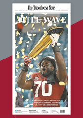 Title Wave Poster: Alabama Championship: Newspaper Front Page Poster Cover