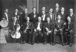 Danford Orchestra of the Asbury Methodist Episcopal Church, 1906. George G. Danford is the conductor, and Clarence Buxton is the cellist. Courtesy Fred Kester