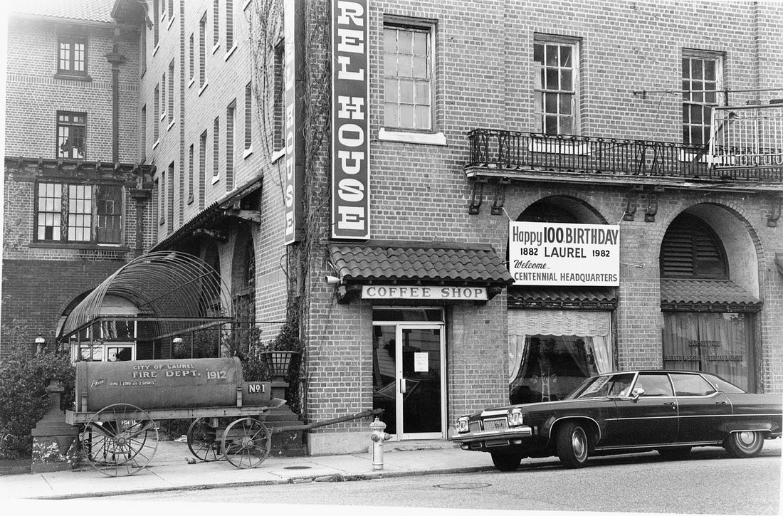 Laurel's Centennial Headquarters at the old Pinehurst Hotel in 1982.