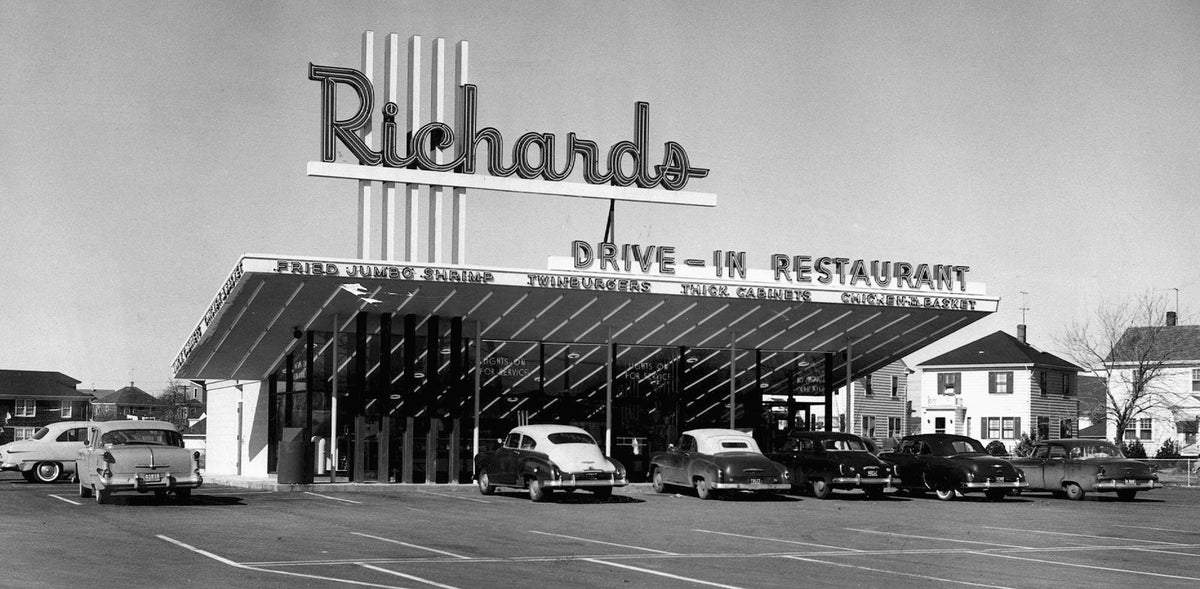 Richard’s Drive-In Restaurant on Reservoir Avenue in Cranston, February 17, 1956. Courtesy The Providence Journal