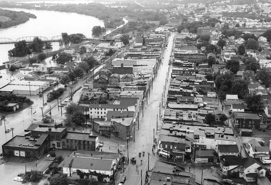 An aerial view of Plymouth looking south. The Citizens’ Voice
