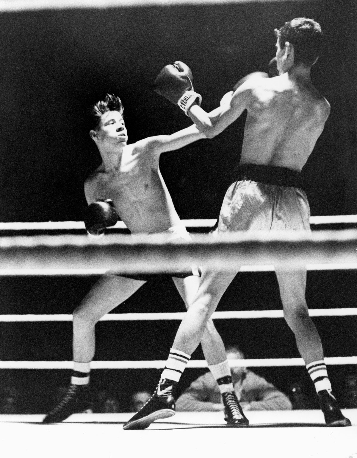 A Rocky Mountain Golden Gloves boxing tournament, early 1960s. Courtesy Casper College Western History Center