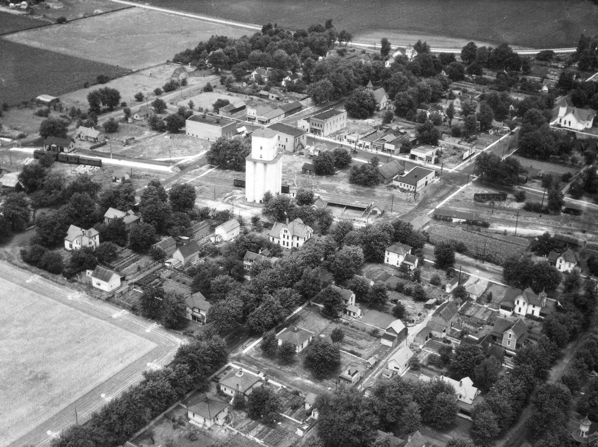 Cooksville in the 1930s. Courtesy of the McLean County Museum of History, Pantagraph Collection