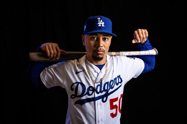 You can see the intensity in his eyes as Mookie Betts poses during spring training photo day at Camelback Ranch in Phoenix, Ariz. Kent Nishimura / Los Angeles Times