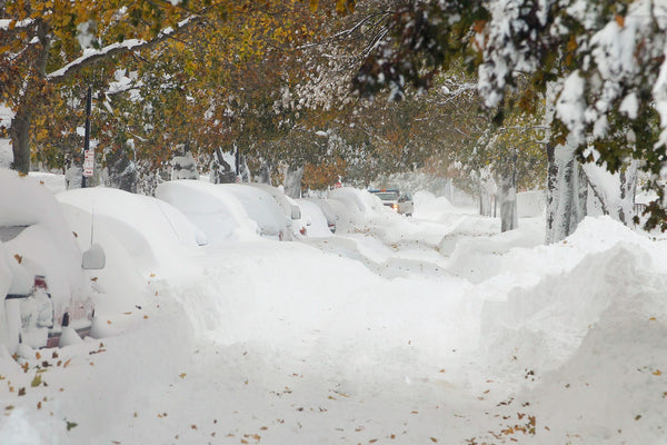 The mayor of Buffalo issued a driving ban in South Buffalo on Tuesday, because streets — like Heussy Avenue — were completely blocked. One woman said “the snow is so high and it is so windy that driving is an impossibility unless you have a monster truck.” John Hickey/Buffalo News