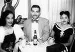 Shirley Timbers (left) and her parents, Charles and Lucille Timbers, at the Paradise Club in Idlewild, 1952. Courtesy Anthony Chur Timbers