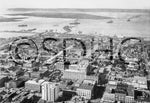 Aerial view looking over downtown San Diego, the harbor, and North Island in 1911, the year voters approved bonds to develop the waterfront. San Diego History Center (#83:14740-34)