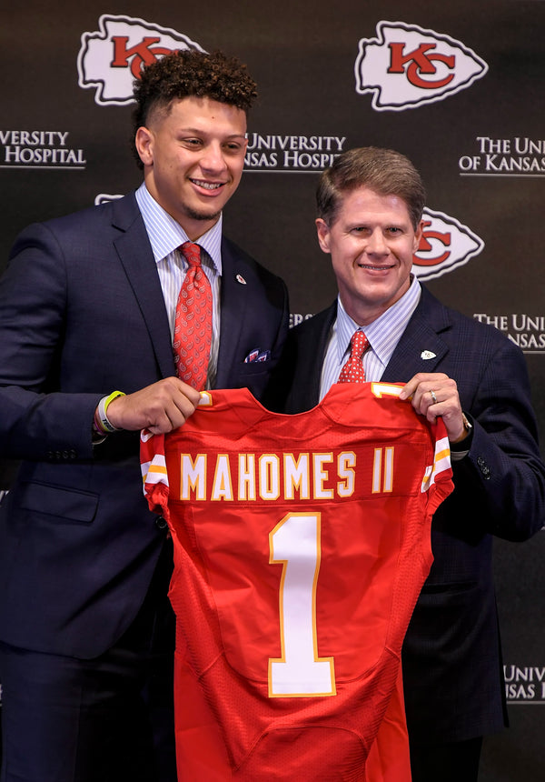 On NFL Draft day in 2017, the Kansas City Chiefs finally landed the franchise quarterback they’d been seeking for years. On April 17 of that year, Patrick Mahomes was introduced by Chiefs CEO and chairman Clark Hunt and other team officials in a news conference at Arrowhead Stadium.  Kansas City Star