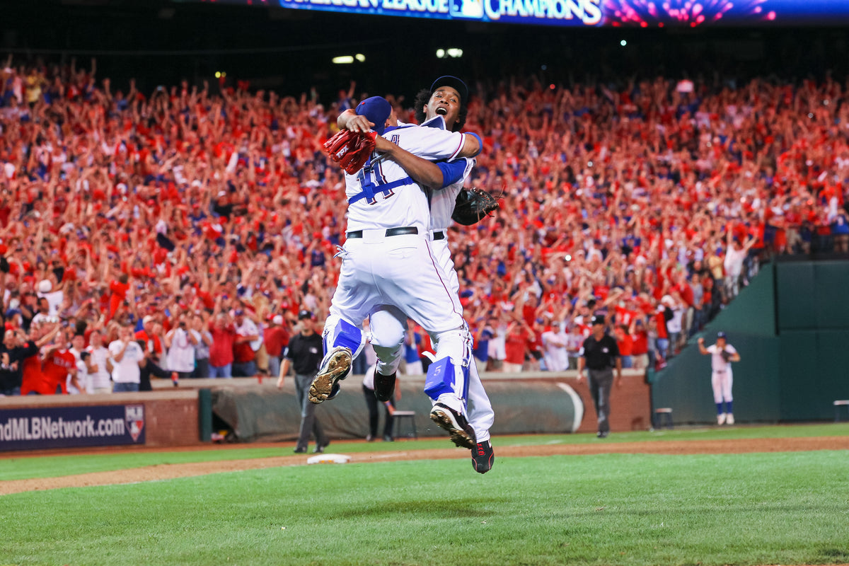 Photograph of Neftali Feliz. 10/22/10 NYY@TX Game 6 ALCS post game jube
