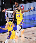 LeBron James gets pretty animated about a call in the second quarter of Game 4. It didn’t affect his game as he scored 28 points. Wally Skalij / Los Angeles Times