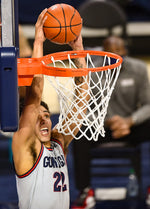 Gonzaga Bulldogs forward Anton Watson (22) dunks the ball against the Pacific Tigers during the second half of a college basketball game on Jan. 23, 2021, at McCarthey Athletic Center in Spokane, Wash. Tyler Tjomsland/The Spokesman-Review