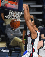 Gonzaga guard Jalen Suggs (1) dunks the ball during the second half. Colin Mulvany / The Spokesman-Review