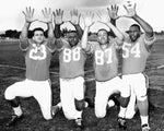 Broncos players, left to right: Goose Gonsoulin, Al Denson, Lionel Taylor and Larry Jordan. The Denver Post