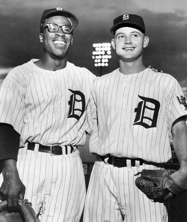 Curt Roberts and Fritz Brickell, Denver’s standout double play combination, June 12, 1957. COURTESY THE DENVER POST VIA GETTY IMAGES, #DPL_0681959