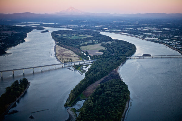 The Glenn L. Jackson Bridge melds into Government Island before continuing across the Columbia River. Bruce Ely/The Oregonian/OregonLive