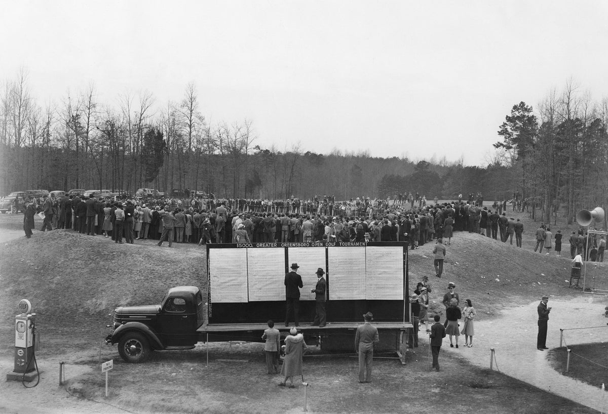 Greater Greensboro Open Golf Tournament at the Starmount Forest Country Club, 1938. Courtesy The News & Record